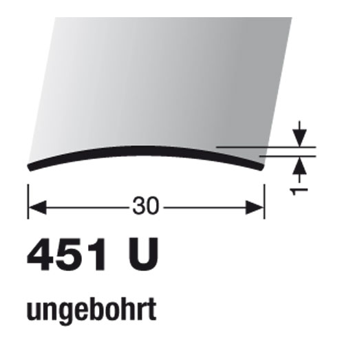 Küberit Übergangsprofil 30 mm, Typ 451 U, 90 cm, edelstahl poliert (F8) Küberit Übergangsprofil 30 mm, Typ 451 U, 90 cm, edelstahl poliert (F8)
