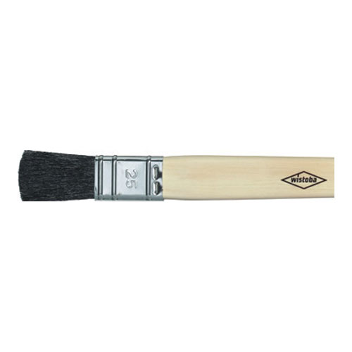Wistoba Plattpinsel Erste Qualität reine schwarze Chinaborste, 10 mm Wistoba Plattpinsel Erste Qualität reine schwarze Chinaborste, 10 mm