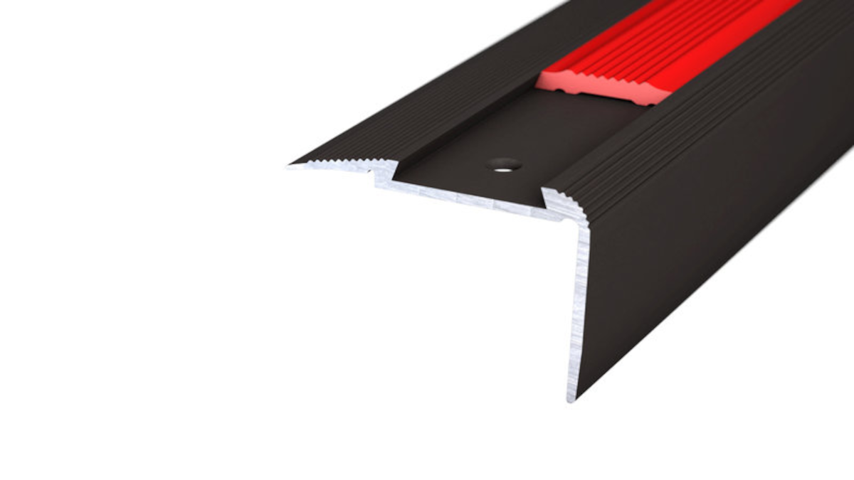 PRINZ Alu Treppenkantenprofil Nr. 193 (Kombiprofil) 54 x 27 mm, 250 cm, bronze