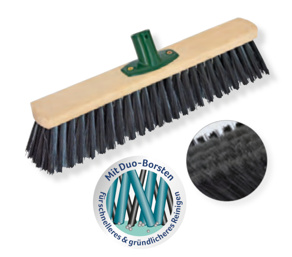 Coronet Saalbesen Duoclean Elaston/PET 60 cm mit Stielhalter
