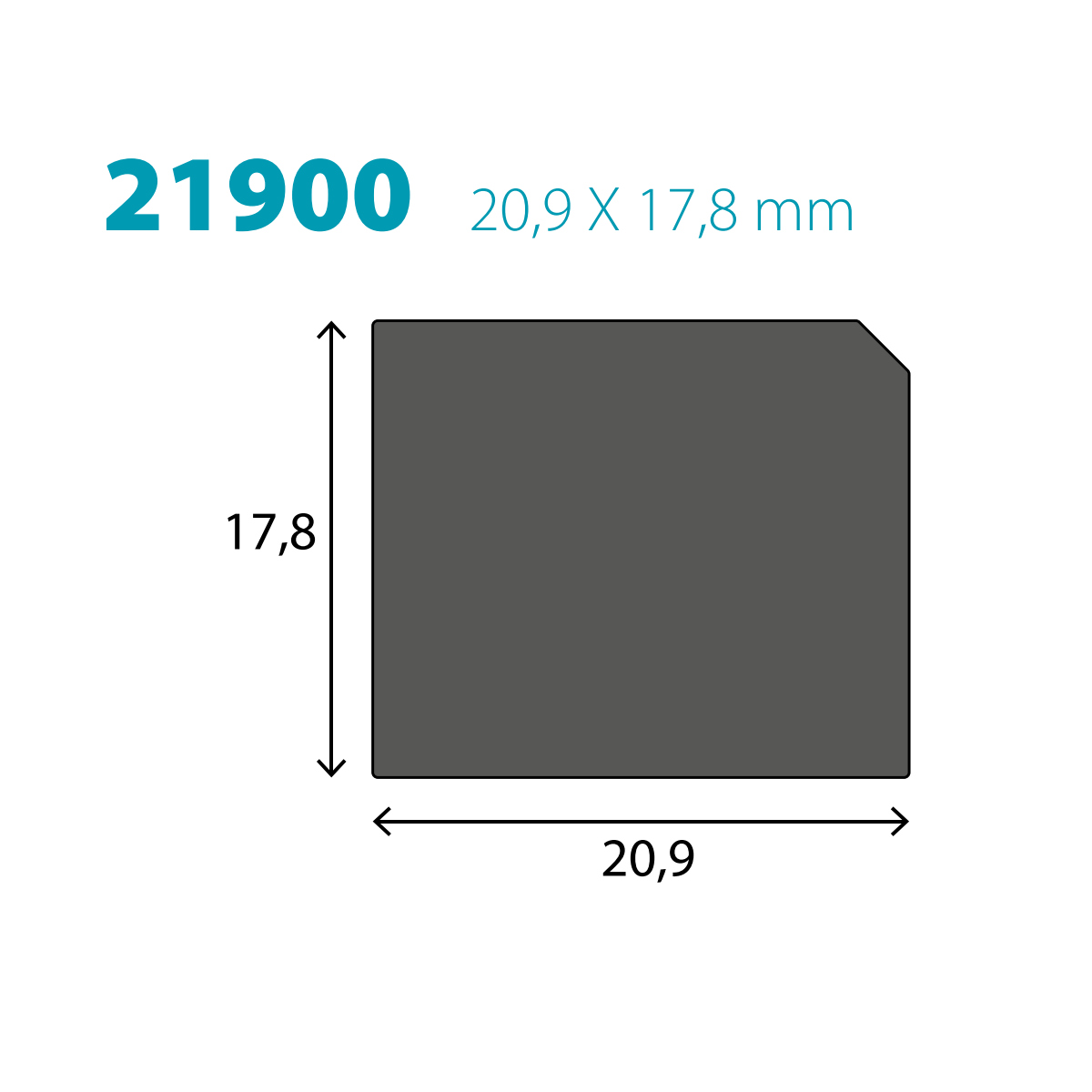 PRINZ Alu Endkappe für LED-Treppenkantenprofil Nr. 219, silber PRINZ Alu Endkappe für LED-Treppenkantenprofil Nr. 219, silber