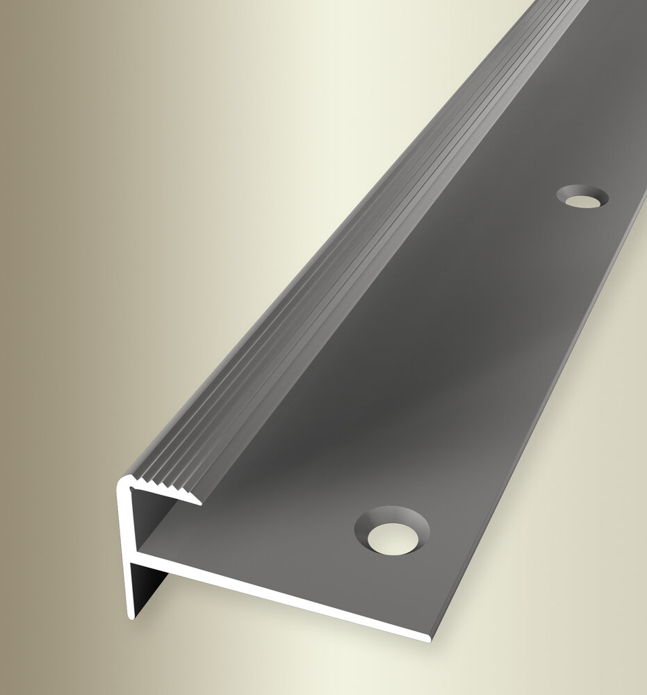 Küberit Alu Treppenkantenprofil Typ 808, 250 cm, edelstahloptik (F2) Küberit Alu Treppenkantenprofil Typ 808, 250 cm, edelstahloptik (F2)