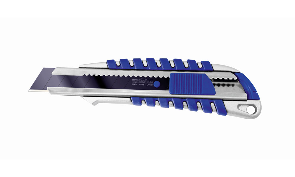Blue Marlin 3000 Cuttermesser (Abbrechmesser) 18 mm mit Autostop Klingenarretierung und Kunststoffkö Blue Marlin 3000 Cuttermesser (Abbrechmesser) 18 mm mit Autostop Klingenarretierung und Kunststoffkö