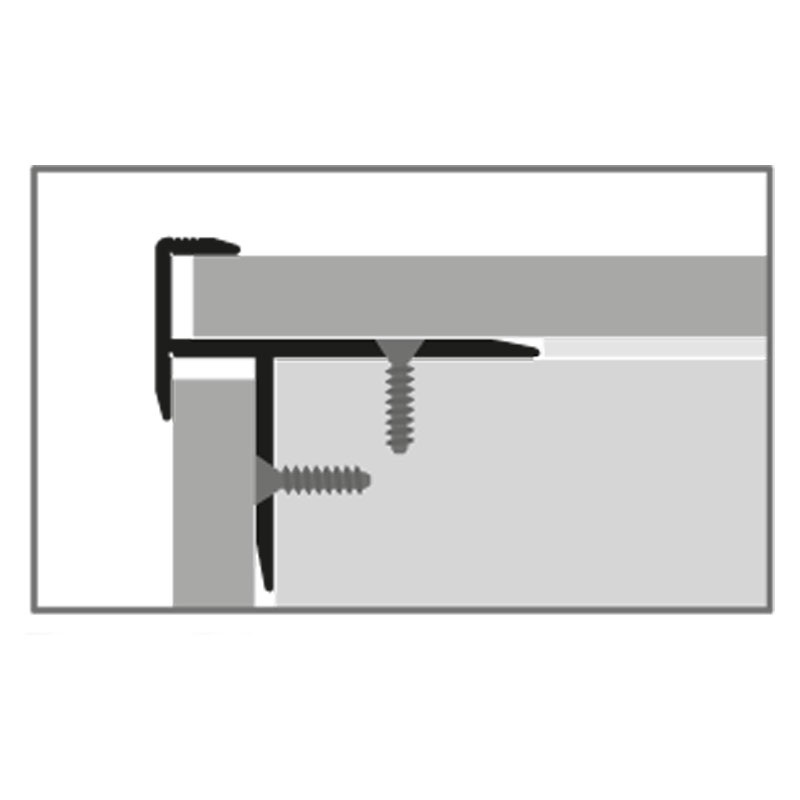 Küberit Alu Treppenkantenprofil Typ 206, 15,5 mm Küberit Alu Treppenkantenprofil Typ 206, 15,5 mm