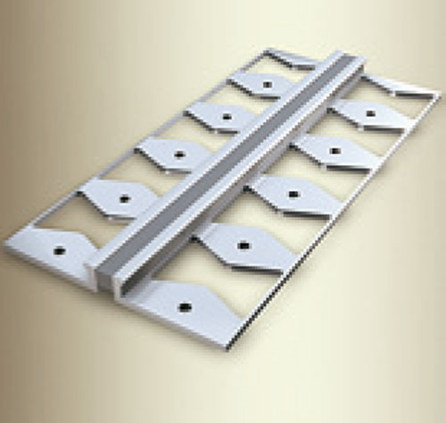 Küberit Alu Dehnungsprofil Typ 301 S, silber, 3 mm, schwarz, 250 cm