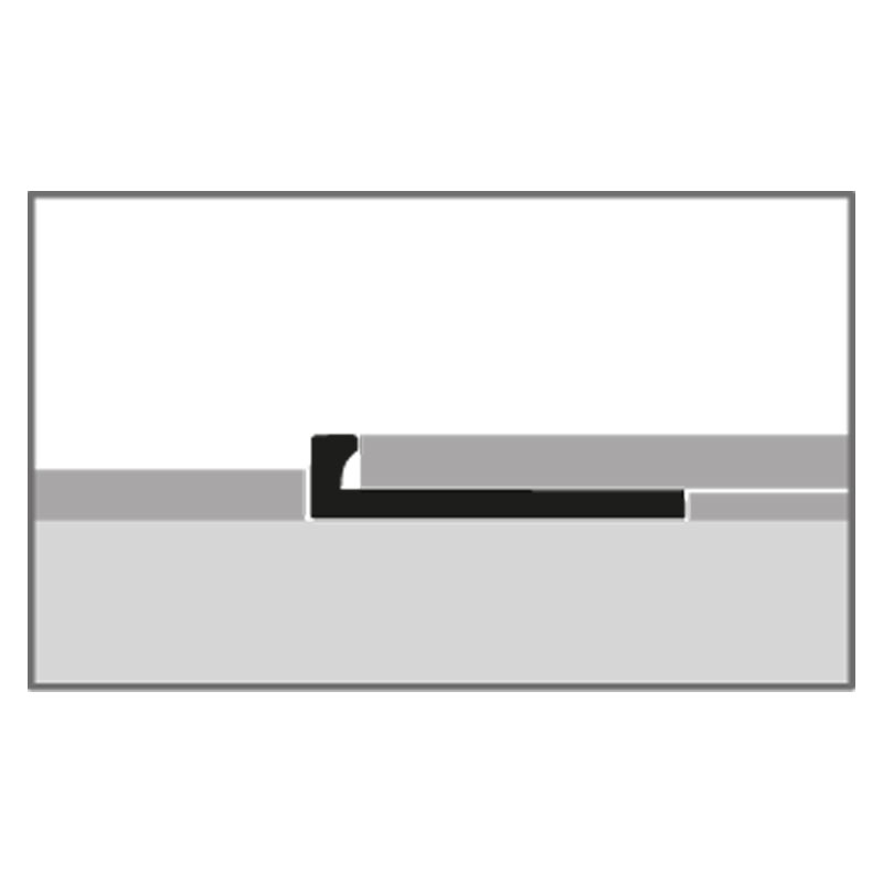Küberit Fliesenabschluß 3 mm Typ 301 G, 250 cm, silber (F4)