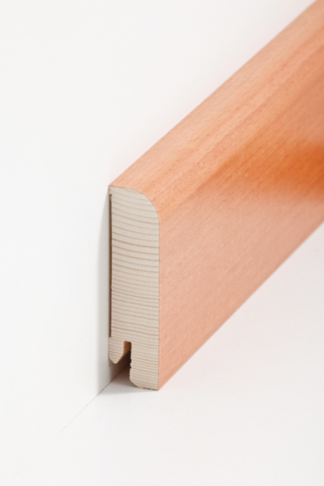 SÜDBROCK Holz-Fußleiste 20 x 80 mm , Buche gedämpft furniert (06), 250 cm SÜDBROCK Holz-Fußleiste 20 x 80 mm , Buche gedämpft furniert (06), 250 cm