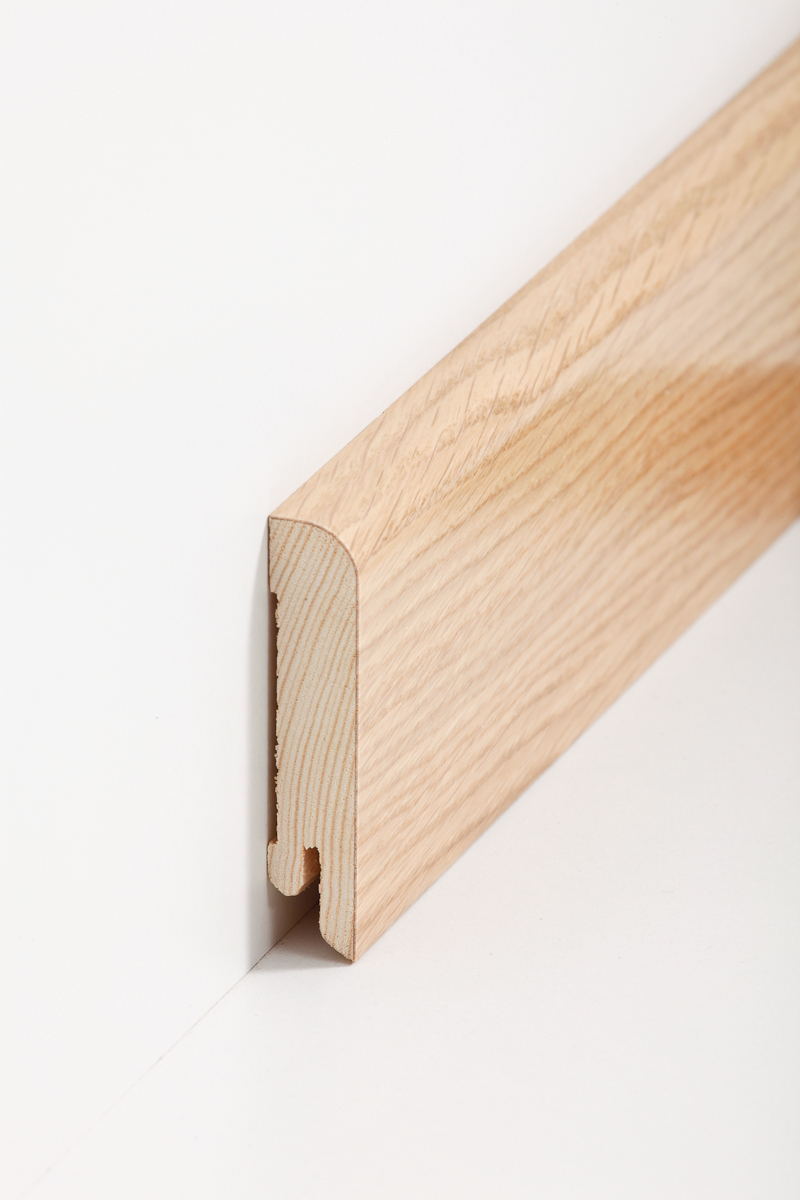 SÜDBROCK Holz-Fußleiste 15 x 70 mm, 250 cm, furniert, Eiche (01)
