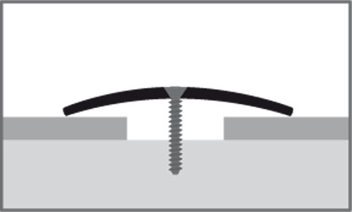 Küberit Übergangsprofil 30 mm Typ 451, 90 cm, edelstahl poliert (F8)