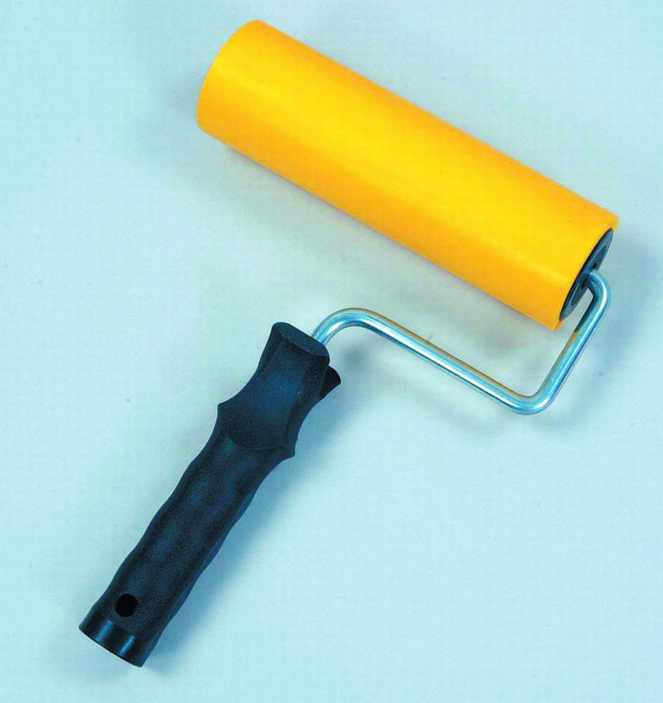 Friess Tapetenandrückroller (Andrückwalze) PUR-Gummi 18 cm, Ø 50 mm