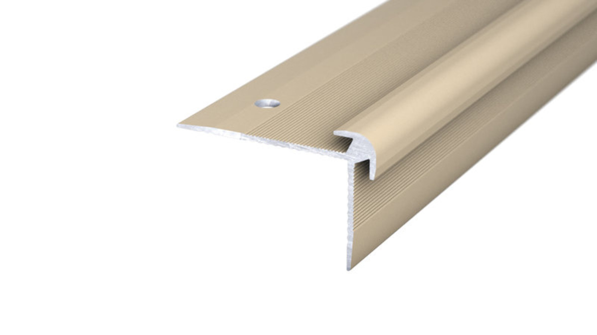 PRINZ Treppenkantenprofil mit Einschub Nr. 289, 41 x 27 mm, 500 cm, sahara PRINZ Treppenkantenprofil mit Einschub Nr. 289, 41 x 27 mm, 500 cm, sahara