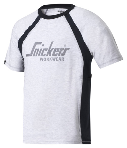 Snickers Workwear Logo T-Shirt aschgrau/navy, Gr.M Snickers Workwear Logo T-Shirt aschgrau/navy, Gr.M