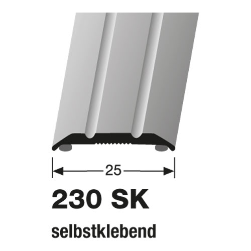 KÜBERIT Übergangsprofil Typ 230 SK, 100 cm, edelstahloptik (F2) KÜBERIT Übergangsprofil Typ 230 SK, 100 cm, edelstahloptik (F2)