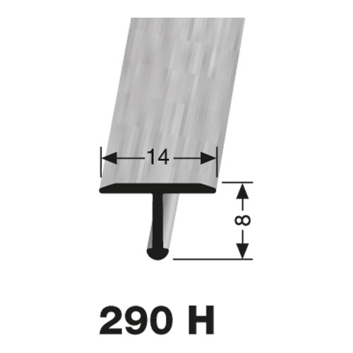 KÜBERIT biegbares T-Profil Typ 290H 270cm, esche (H50) KÜBERIT biegbares T-Profil Typ 290H 270cm, esche (H50)