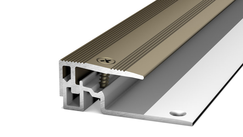 PRINZ PS400 Alu Abschlussprofil Nr. 407, 7 - 17,5 mm, 270 cm, edelstahloptik matt PRINZ PS400 Alu Abschlussprofil Nr. 407, 7 - 17,5 mm, 270 cm, edelstahloptik matt