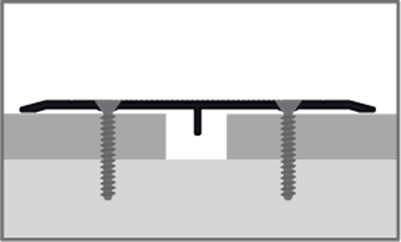 Küberit Übergangsprofil Typ 470 S, 300 cm, silber (F4)