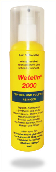 Wetelin® 2000. 250 ml. Flasche Teppich- und Polsterreiniger