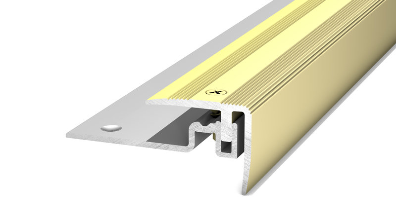 PRINZ PS400 Alu Treppenkantenprofil Nr. 420, 30 x 25 mm, 100 cm, sahara PRINZ PS400 Alu Treppenkantenprofil Nr. 420, 30 x 25 mm, 100 cm, sahara