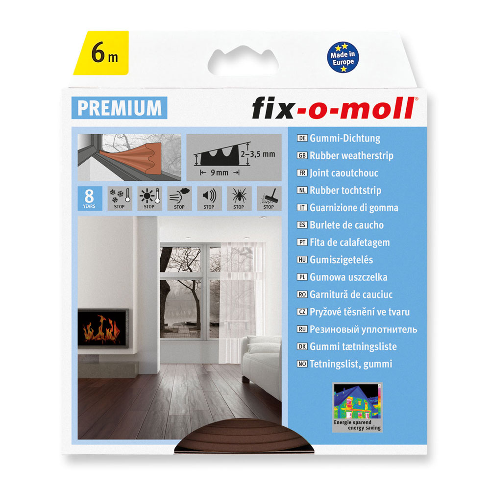 fix-o-moll E-Profildichtung braun, 6 m, 4 x 9 mm fix-o-moll E-Profildichtung braun, 6 m, 4 x 9 mm